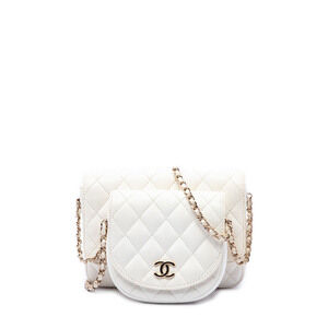 Pre-Loved Chanel Quilted Lambskin Side Packs Flap